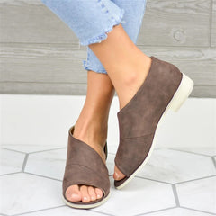 Mode sandaler för vild fisk med låg klack 