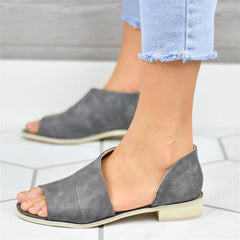 Mode sandaler för vild fisk med låg klack 