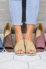 Mode sandaler för vild fisk med låg klack 