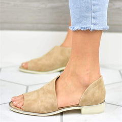 Mode sandaler för vild fisk med låg klack 