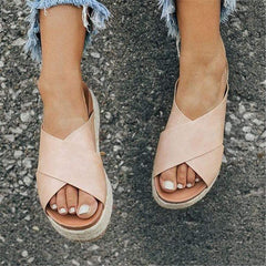 Mode vilda tofflor med tjocka sulor 