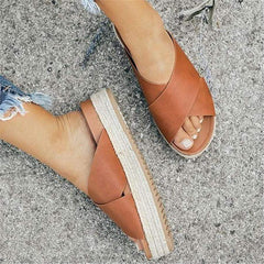 Mode vilda tofflor med tjocka sulor 