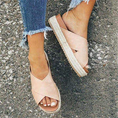 Mode vilda tofflor med tjocka sulor 