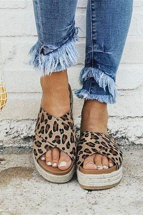 Mode vilda tofflor med tjocka sulor 