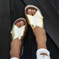 Mode vilda tofflor med tjocka sulor 