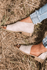 Women Leather   Flat Heel Patchwork Sandals