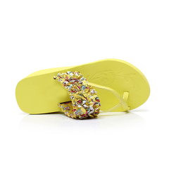 Fashion platform slip-proof casual wedge slipper