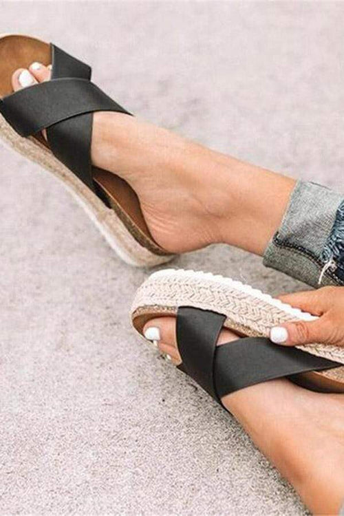 Mode Wild Woven Retro Platform Tofflor 