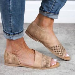 Fashion retro openwork flat sandals