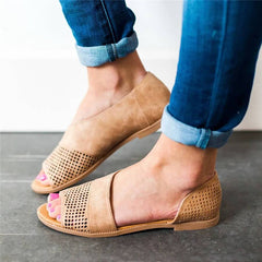 Fashion retro openwork flat sandals
