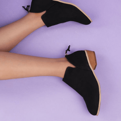 Kvinnor med låg klack, rund tå PU Vanliga dragkedjestövlar 