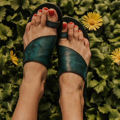 Women Leather Slippers Casual Fashion Flat Strap Plus Size Shoes