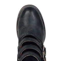 Kvinnor Vintage Comfort Bälte Spänne Back Zipper Boots 