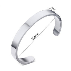 Vnox Gratis personliga presenter ID-armband för älskare graverar namn rostfritt stål manschetter Armband &amp; armband Dam Juveler för män