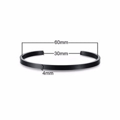 Vnox Gratis personliga presenter ID-armband för älskare graverar namn rostfritt stål manschetter Armband &amp; armband Dam Juveler för män