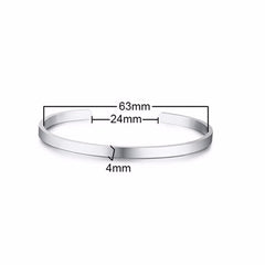 Vnox Gratis personliga presenter ID-armband för älskare graverar namn rostfritt stål manschetter Armband &amp; armband Dam Juveler för män