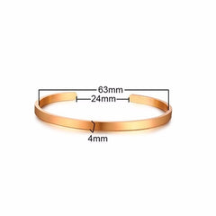 Vnox Gratis personliga presenter ID-armband för älskare graverar namn rostfritt stål manschetter Armband &amp; armband Dam Juveler för män