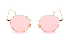 Peekaboo blue yellow red tinted sunglasses women small frame polygon 2017 brand design vintage sun glasses for men retro